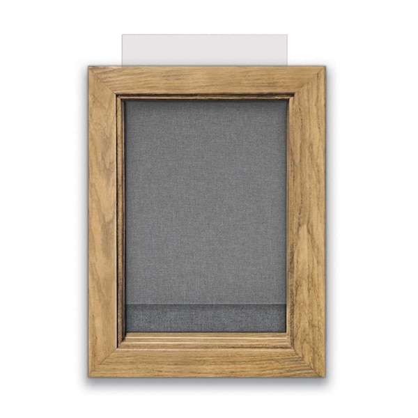 Indoor Enclosed Combo Board, 72"x36", Black Frame/Green & Cork